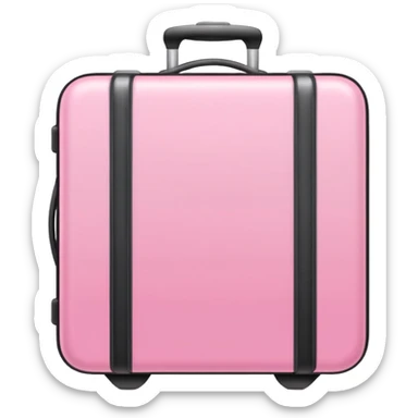 girly travel items sticker