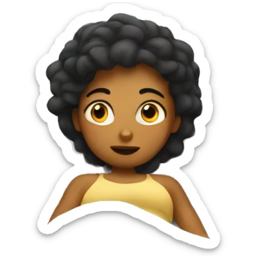 Sally waking up in the morning sticker