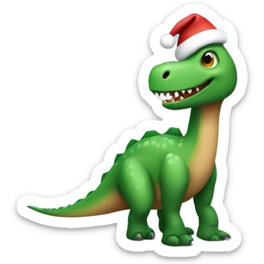 Christmas dinosaur  sticker