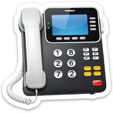 Corporate Black office phone sticker