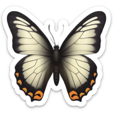 butterfly dark sticker