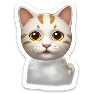 Meowscles sticker