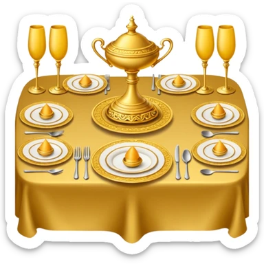 fancy dinner emoji sticker