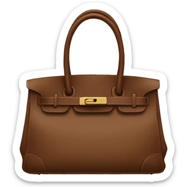 Brown birkin sticker