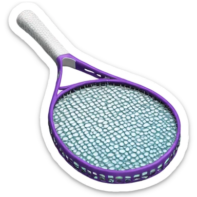 Add tennis racket to Human Body wrapped in bubble wrap sticker