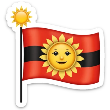 aboriginal flag sticker