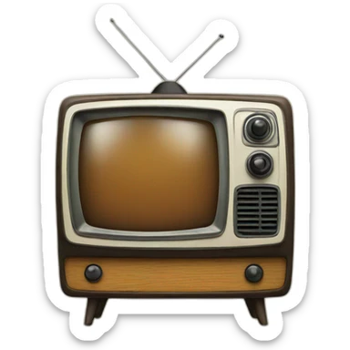 retro tv sticker