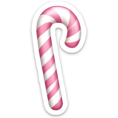 lightPink and white candy cane sticker