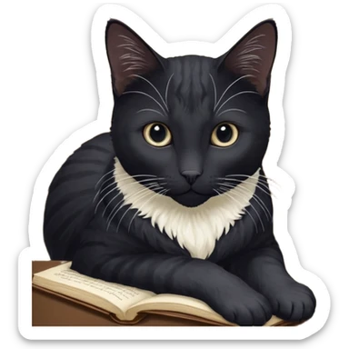 Кот в шапке sticker