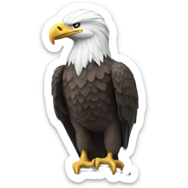 Bald eagle + Statue of Liberty  sticker