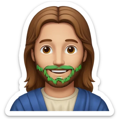 make a picture of Jesus smile sticker