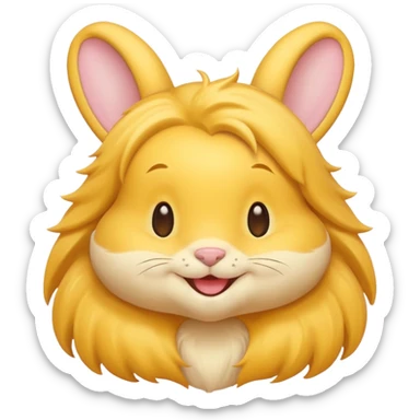Honey Bunny from Looney Tunes with yellow fur sticker