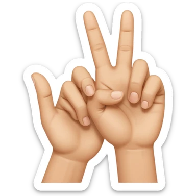 Nah çekmek el işareti  sticker