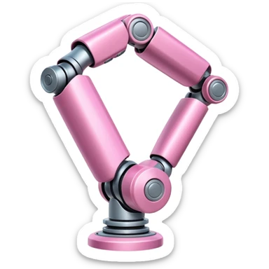 pink robotic cybernatic arm sticker