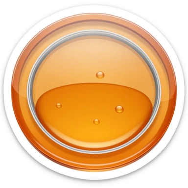 Agar lab plate viewed at an angle sticker