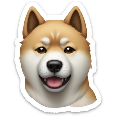 akita inu crying sticker