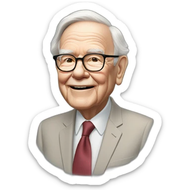 Warren Buffett at 91 yo sticker