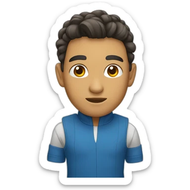 xícara azul sticker