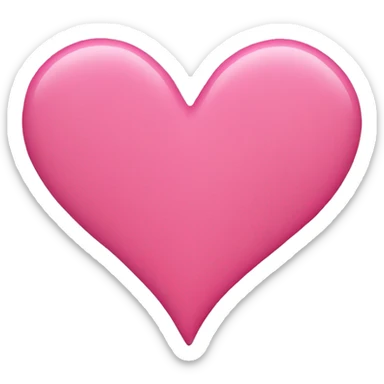 Pink heart sticker