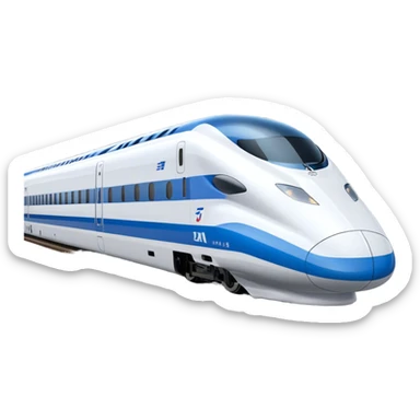 High-Speed Train (Shinkansen) - JR East (Model Year: 2021) (Iconic colour: White with blue) sticker