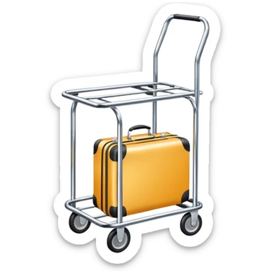 hotel luggage trolley sticker