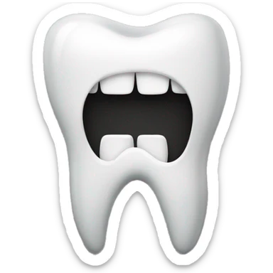 a tooth wear a brace sticker