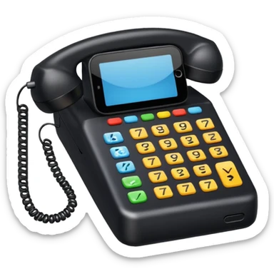 Phone hotline phone sticker