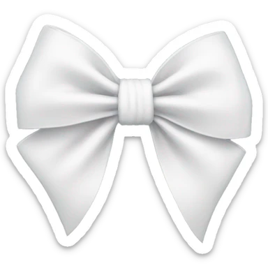 White bow sticker
