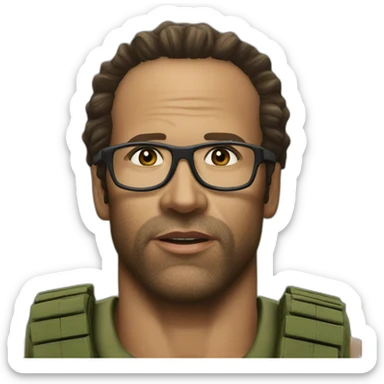 kirk lazarus tropic thunder sticker