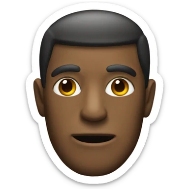 A man with a monkey mask sticker