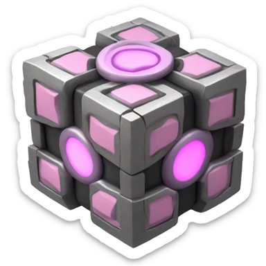 Weighted Companion Cube sticker