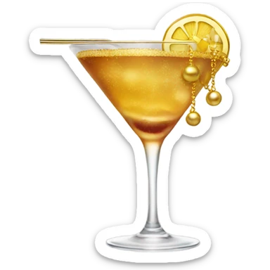 cocktail with Gold sticker