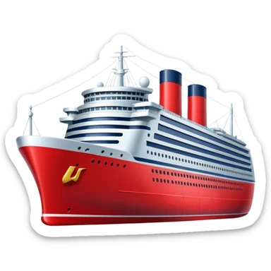 red navy ship sticker