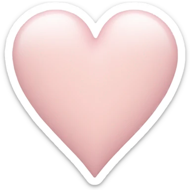 Light pastel pink heart sticker