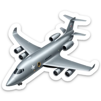 Avion militar sticker