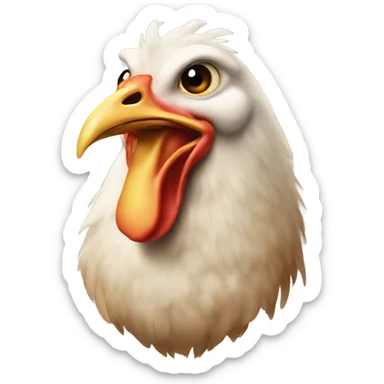 chicken head sticker