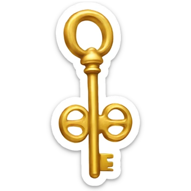 golden winged key sticker