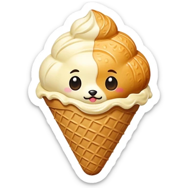 Taiyaki ice cream  sticker