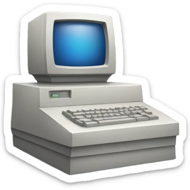 classic computer sticker