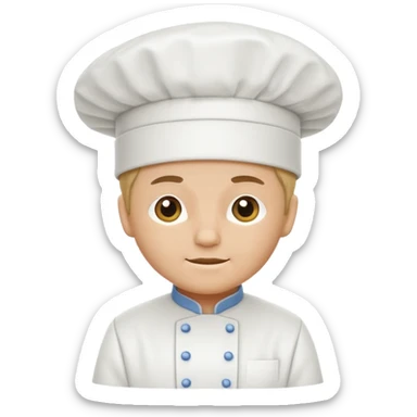 white chefhat sticker