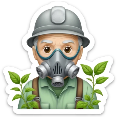 Gardener old Bob poison weeds from the toxic avenger sticker
