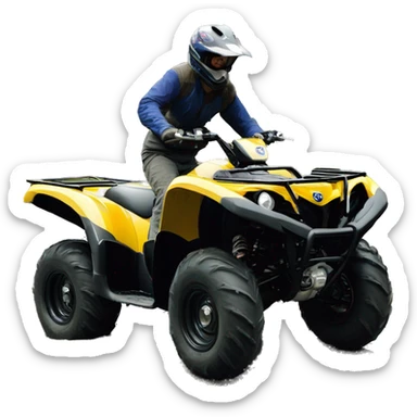 Квадроцикл yamaha grizzly 450 sticker