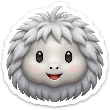 White , grey ish tick with a light grey background  sticker