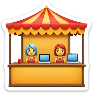 festival booth sticker