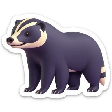 honey badger sticker
