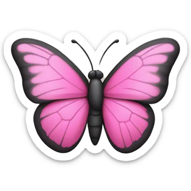 Pink butterfly on the side sticker
