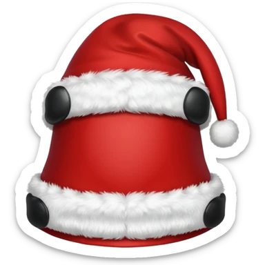 santa hat - only the hat itself, no face included sticker