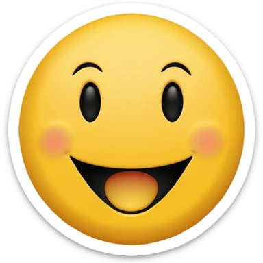 Black Smiley face  sticker