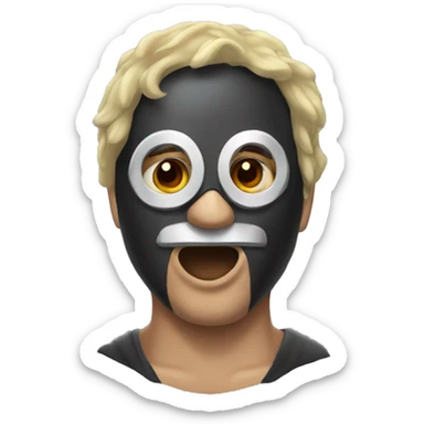 Máscara de fumigar  sticker