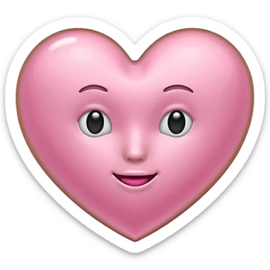 I need a pink and rose gold Heart emoji sticker